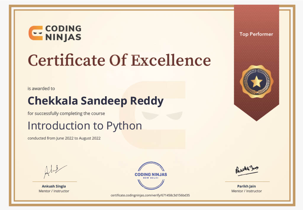 Python course work